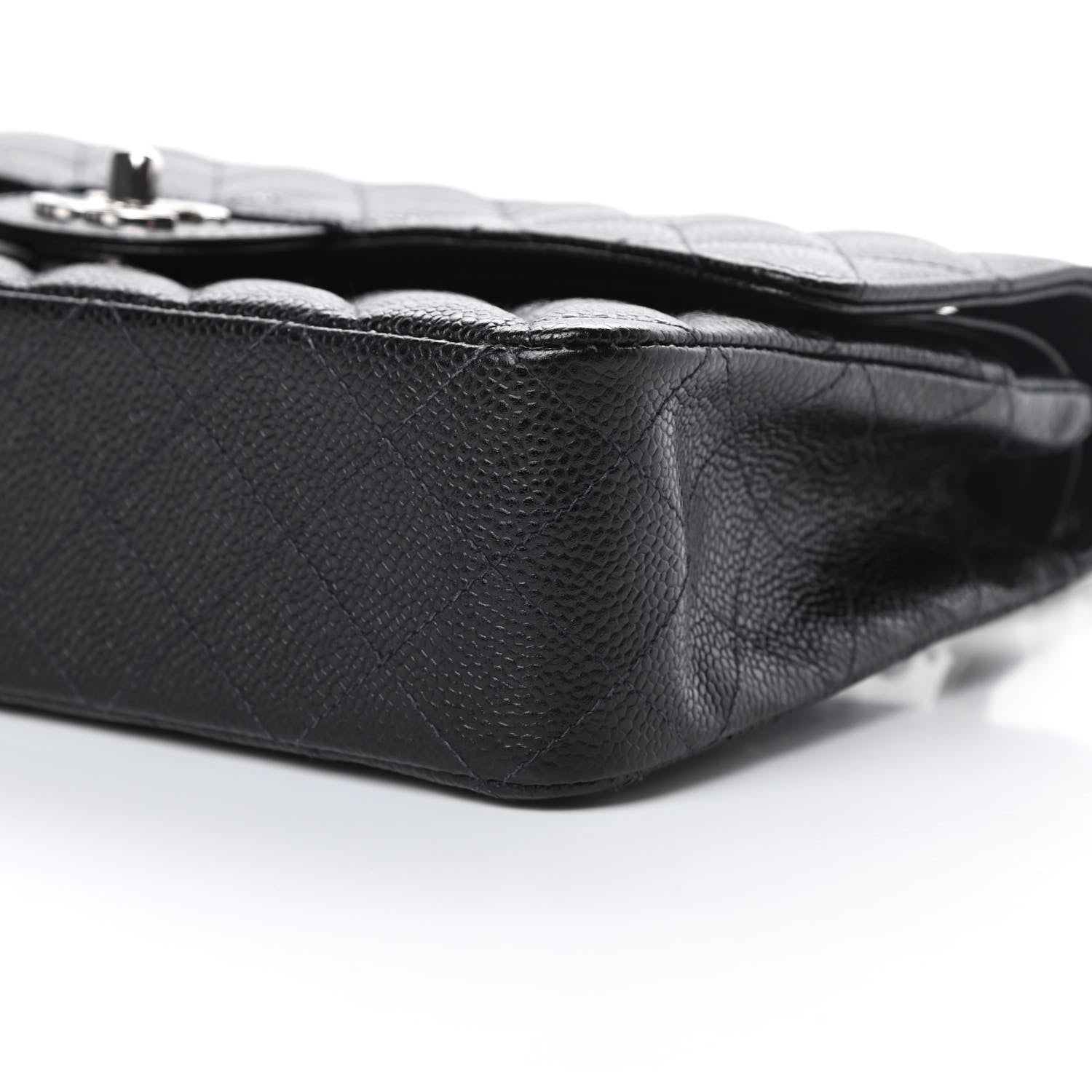 Chanel Caviar Quilted Medium Double Flap Black 10 of 13
