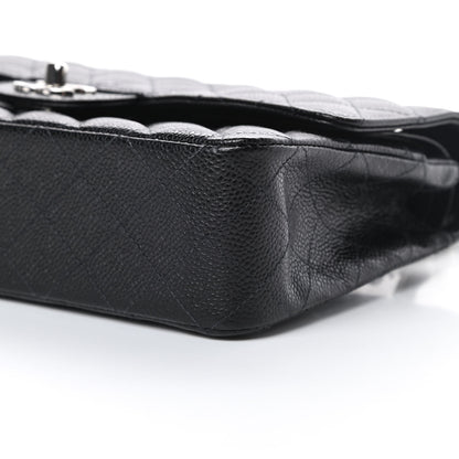 Chanel Caviar Quilted Medium Double Flap Black 10 of 13