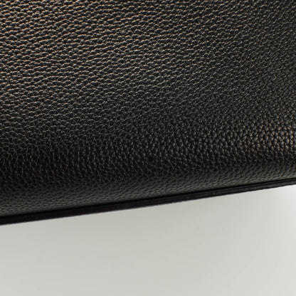 Celine Drummed Calfskin Suede Small Trapeze Black 4 of 9