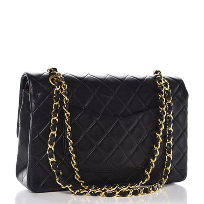 Chanel Lambskin Quilted Medium Double Flap Black 3 of 11