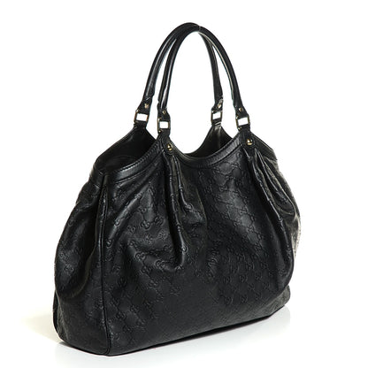 Gucci Guccissima Vitello Tender Large Sukey Tote Black 10 of 16