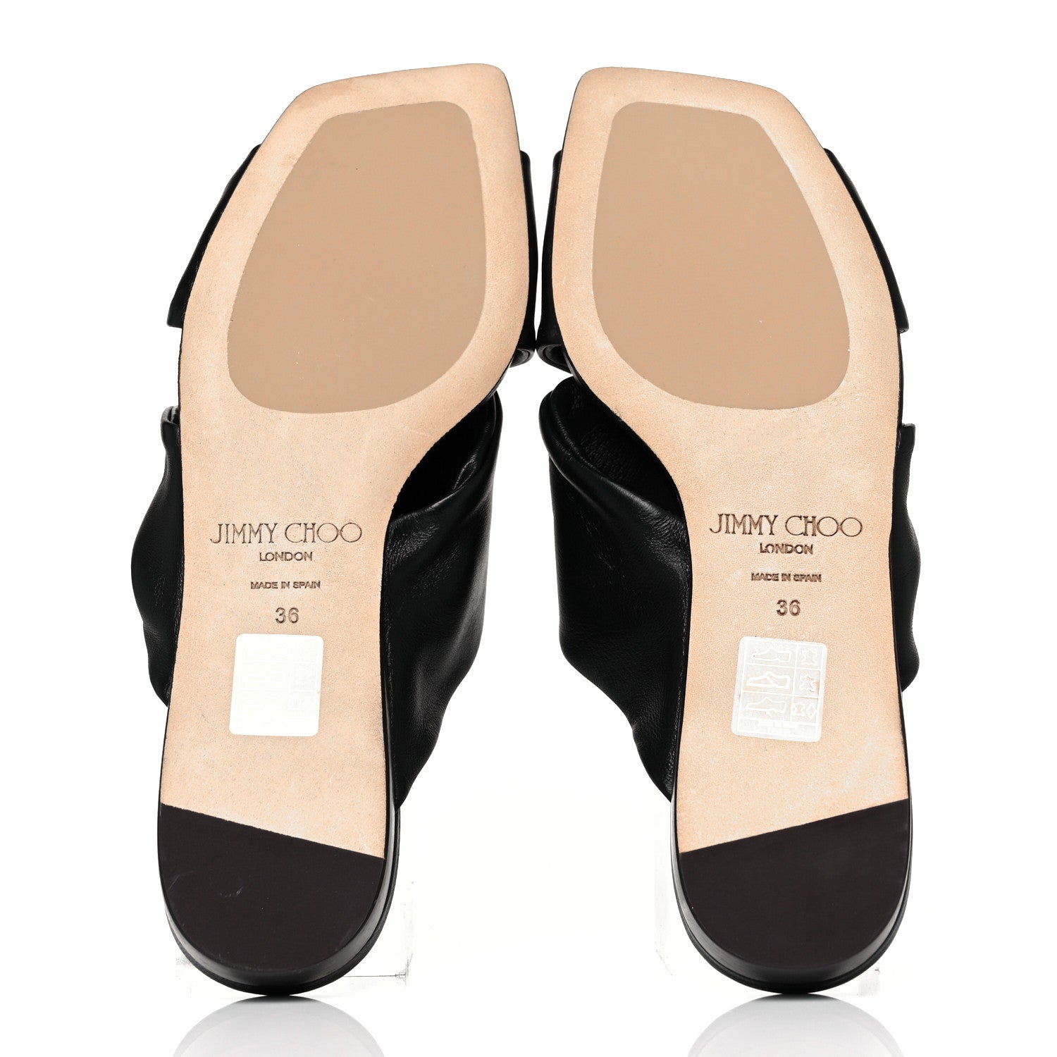 Jimmy Choo Nappa Narisa Flat Sandals 36 Black 5 of 8