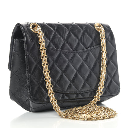 Chanel Aged Calfskin Quilted 2.55 Reissue Mini Flap Black 2 of 5