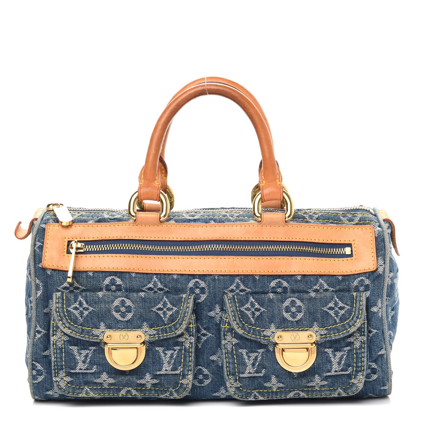 Louis Vuitton Monogram Denim Neo Speedy Blue 1 of 14