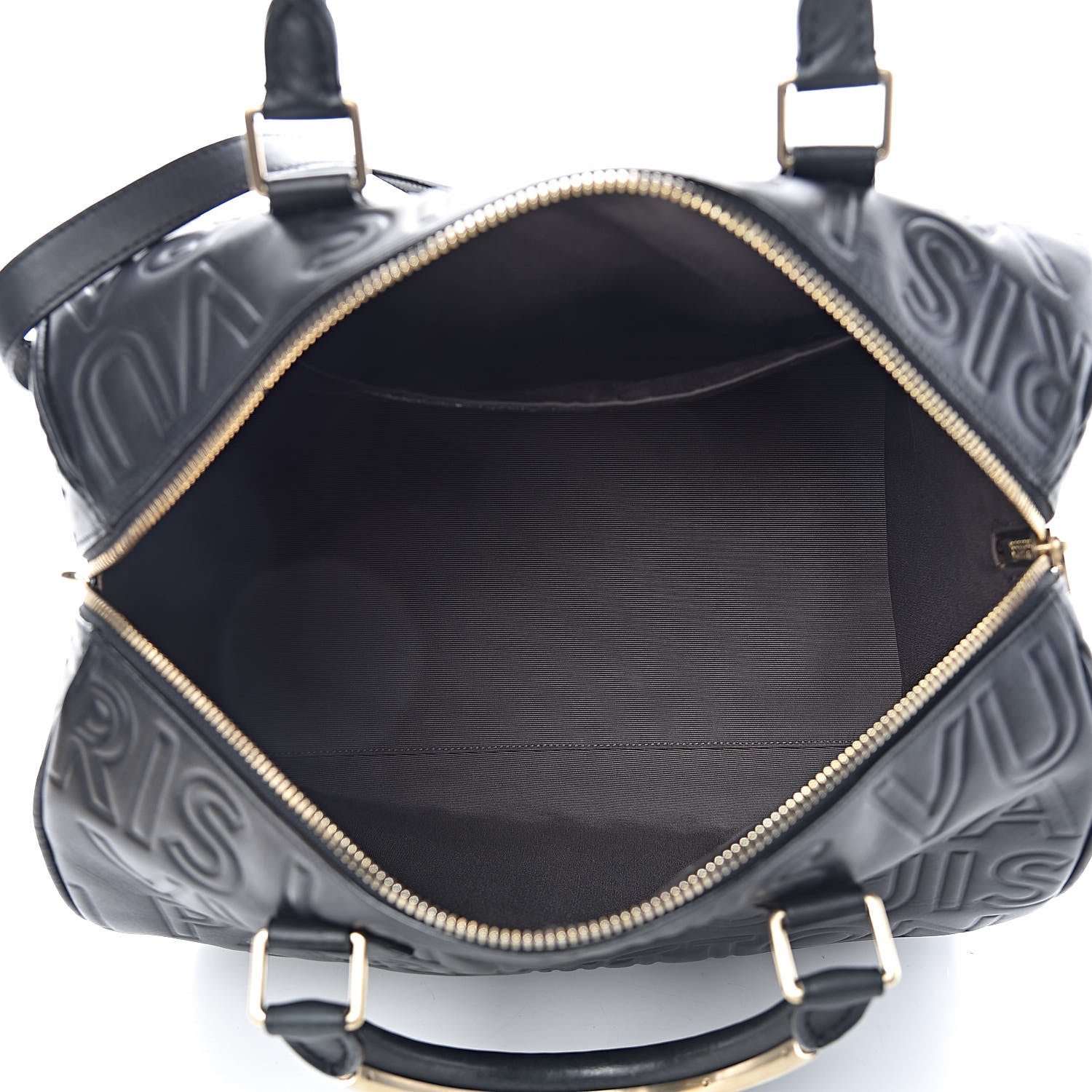 Louis Vuitton Calfskin Embossed Speedy Cube 30 Black 5 of 12