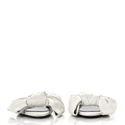 Balenciaga Smooth Nappa Square Knife Bow Mules 36 White 2 of 11