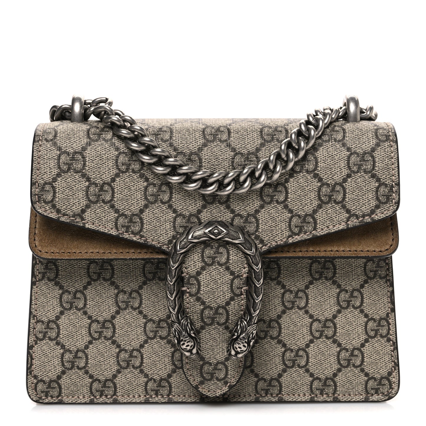 GG Supreme Monogram Mini Dionysus Shoulder Bag Taupe