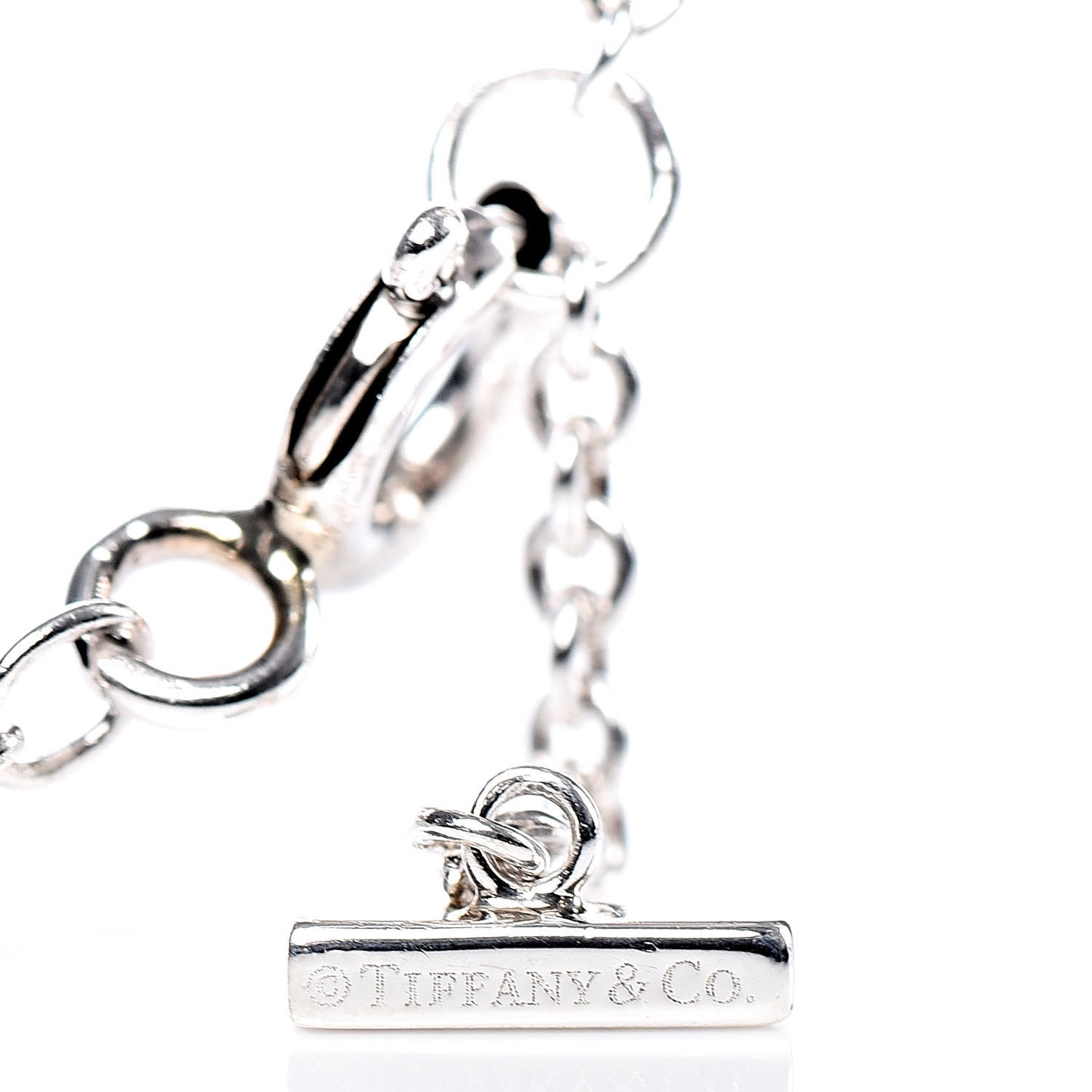 Sterling Silver Double T Smile Bracelet