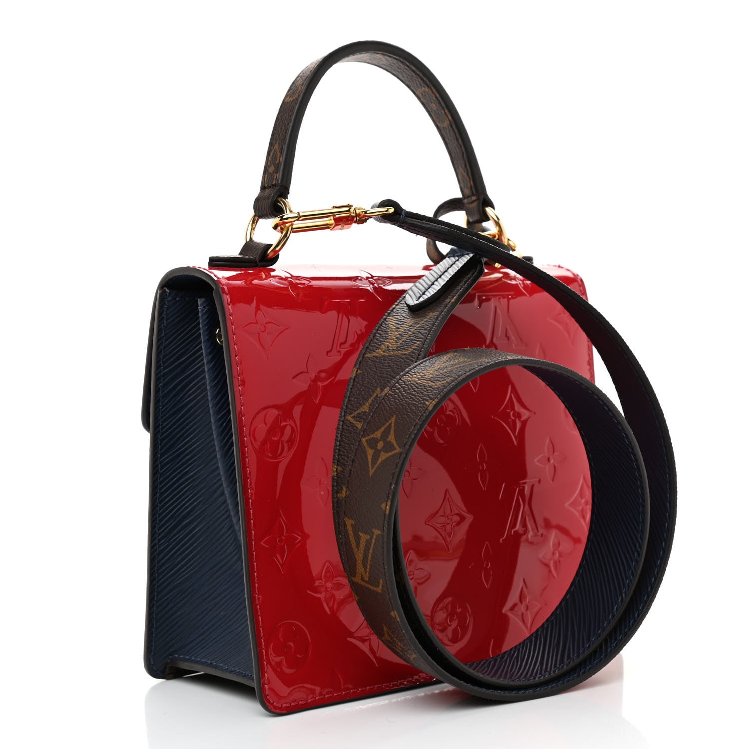 Louis Vuitton Vernis Epi Monogram Spring Street Scarlet 3 of 7