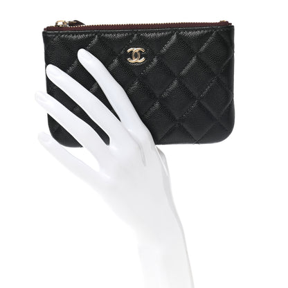 Chanel Caviar Quilted Small Cosmetic Case Black 2 of 8