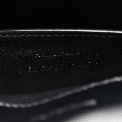 Saint Laurent Grain De Poudre Large Classic Monogram Kate Satchel Black 7 of 10