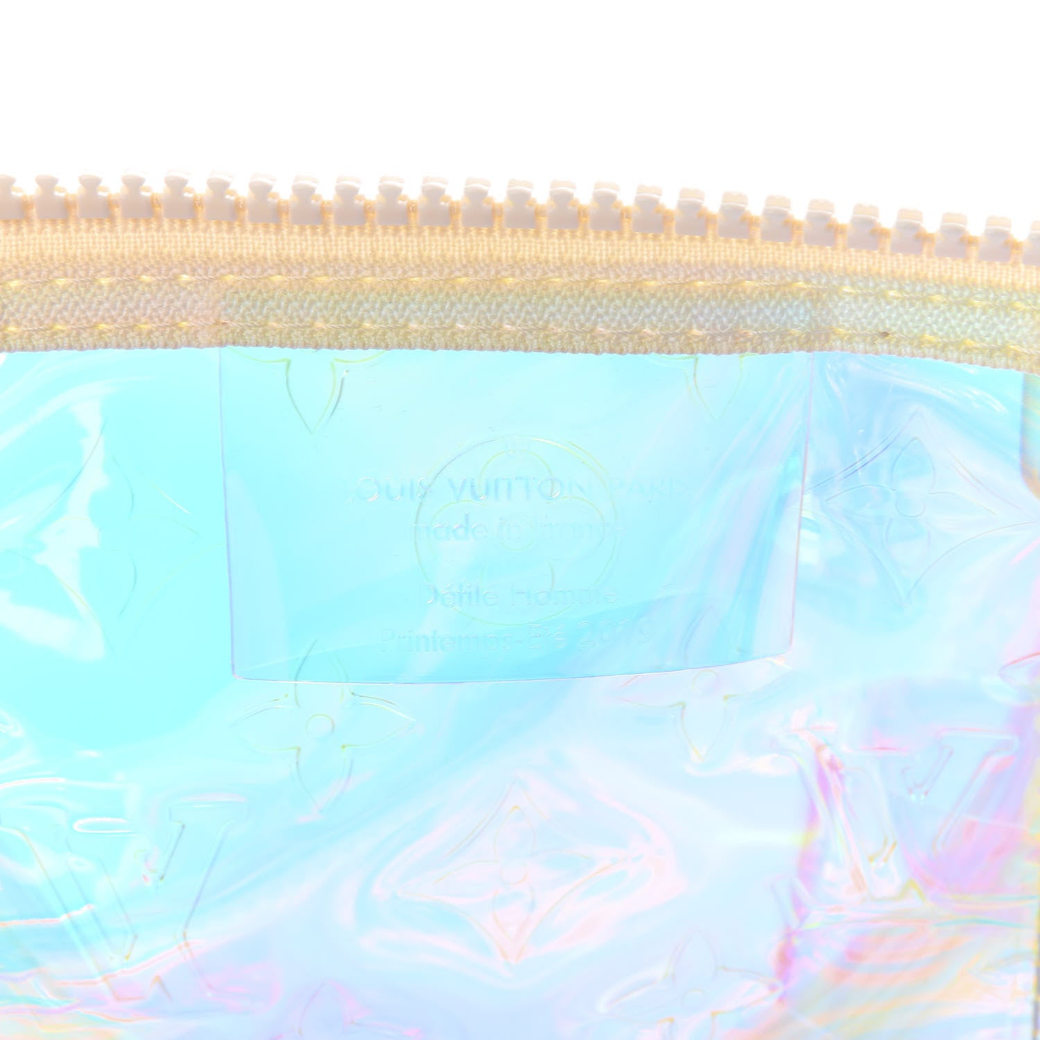 Louis Vuitton PVC Monogram Keepall Bandouliere 50 Iridescent Prism 5 of 11
