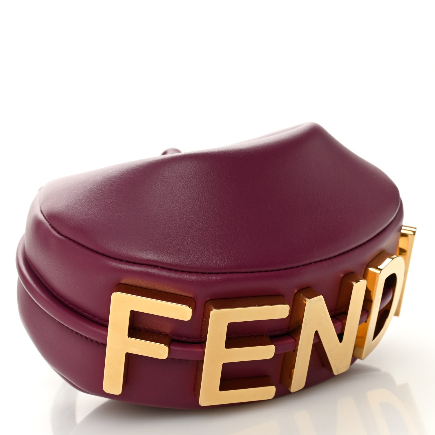 Fendi Vitello Grace Matte Mini Fendigraphy Hobo Bag Rosso Roma 4 of 10