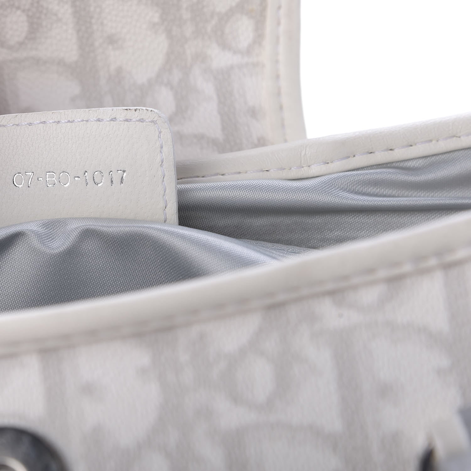 Christian Dior Monogram Romantique Trotter Flap Bag Grey 9 of 9
