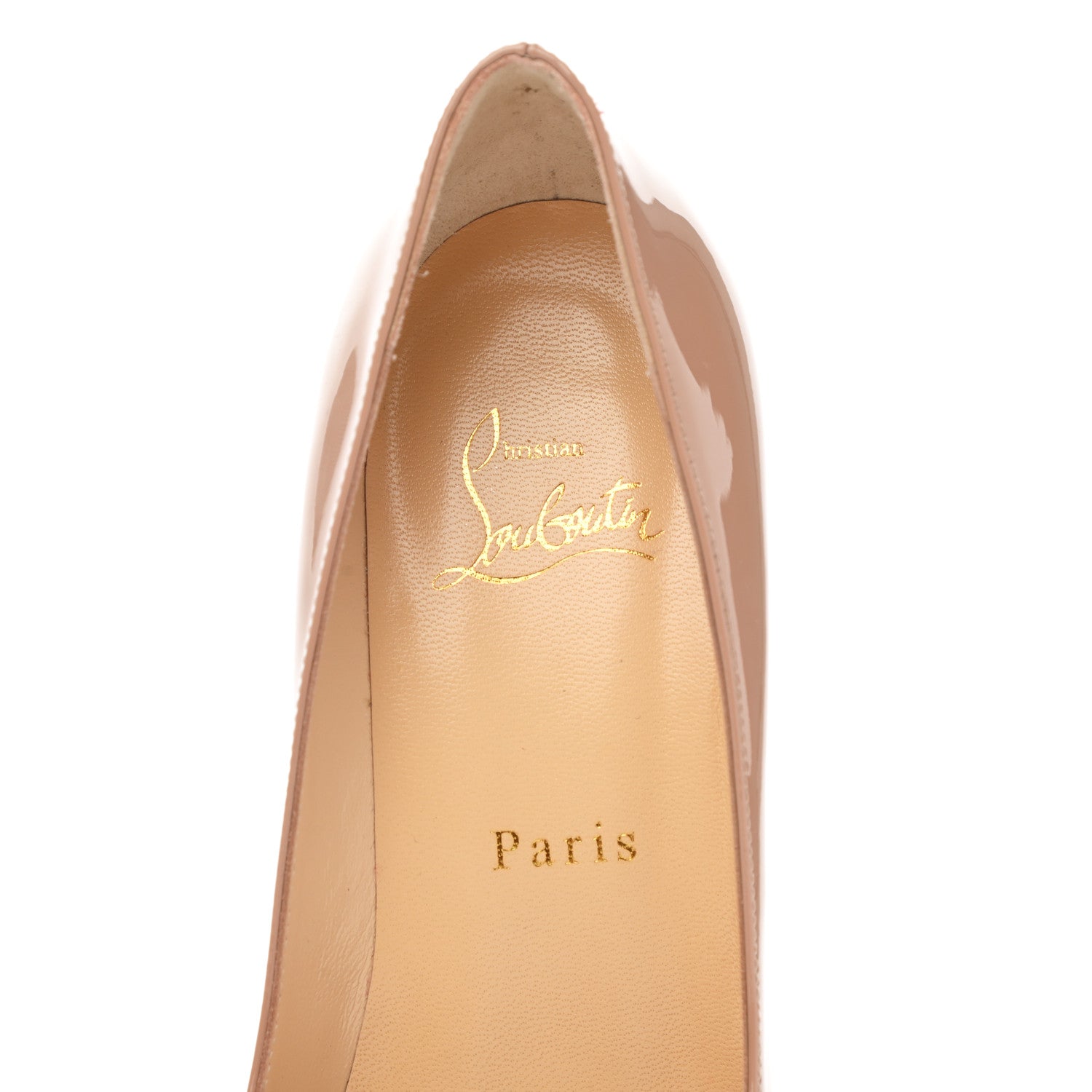 Christian Louboutin Patent Pigalle Plato 85 Pumps 36 Nude 7 of 8