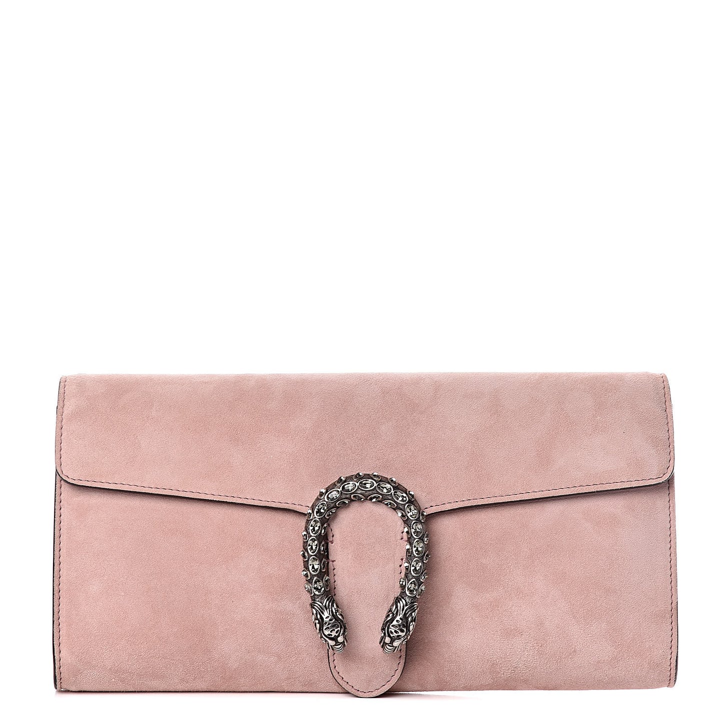 Suede Dionysus Clutch Blush