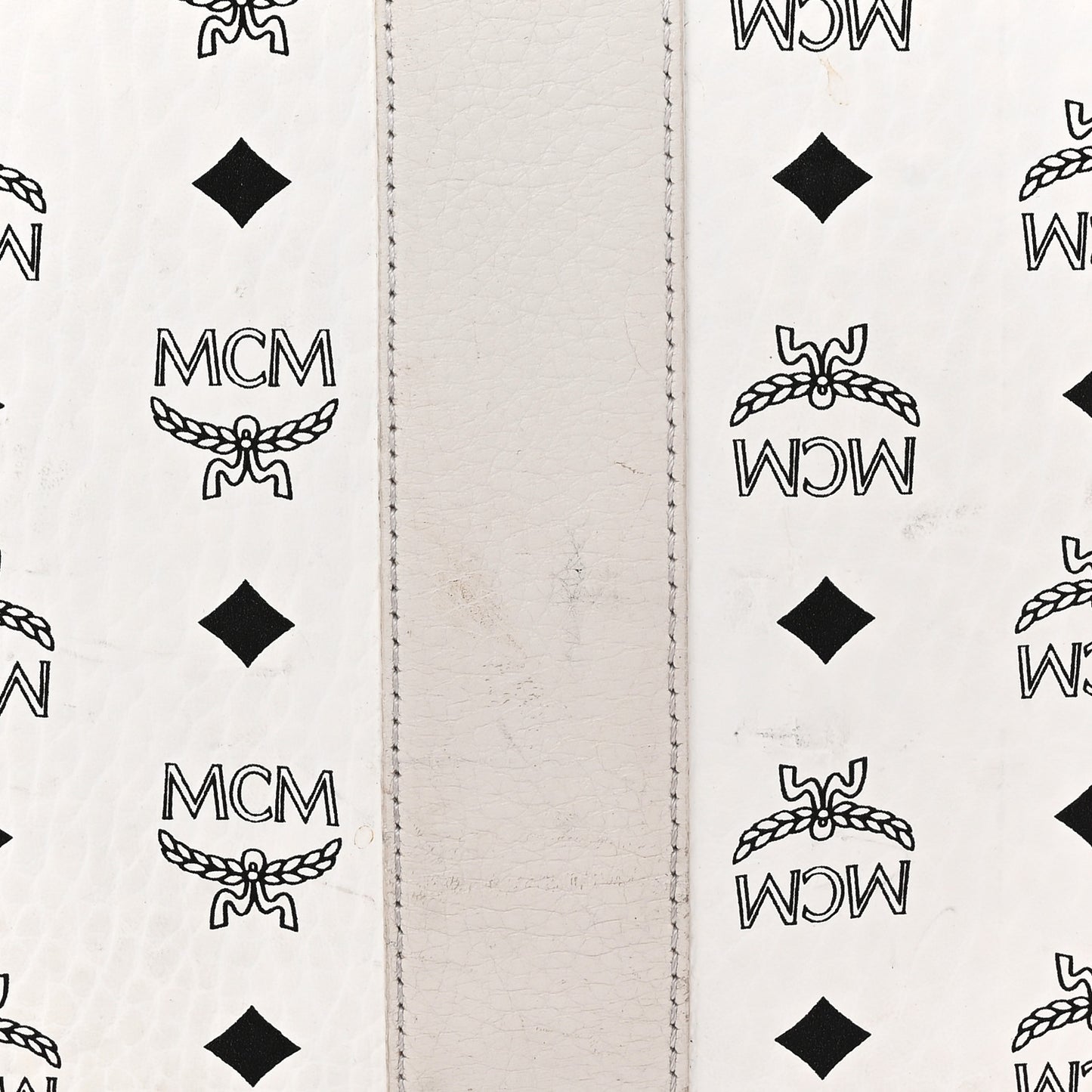 Visetos Medium Liz Reversible Shopper Tote White