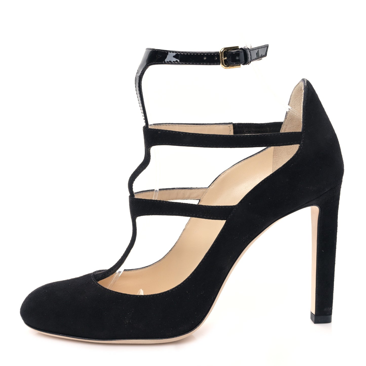 Suede Patent Doll 100 Pumps 37.5 Black