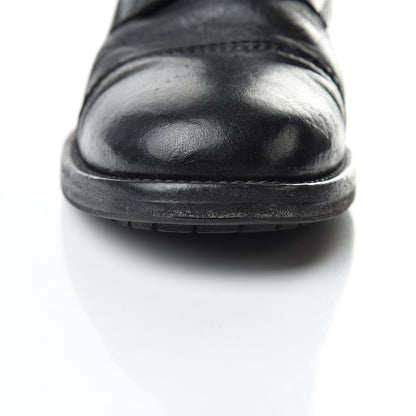 Chanel Calfskin Quilted Combat Boots 38.5 Black 12 of 13