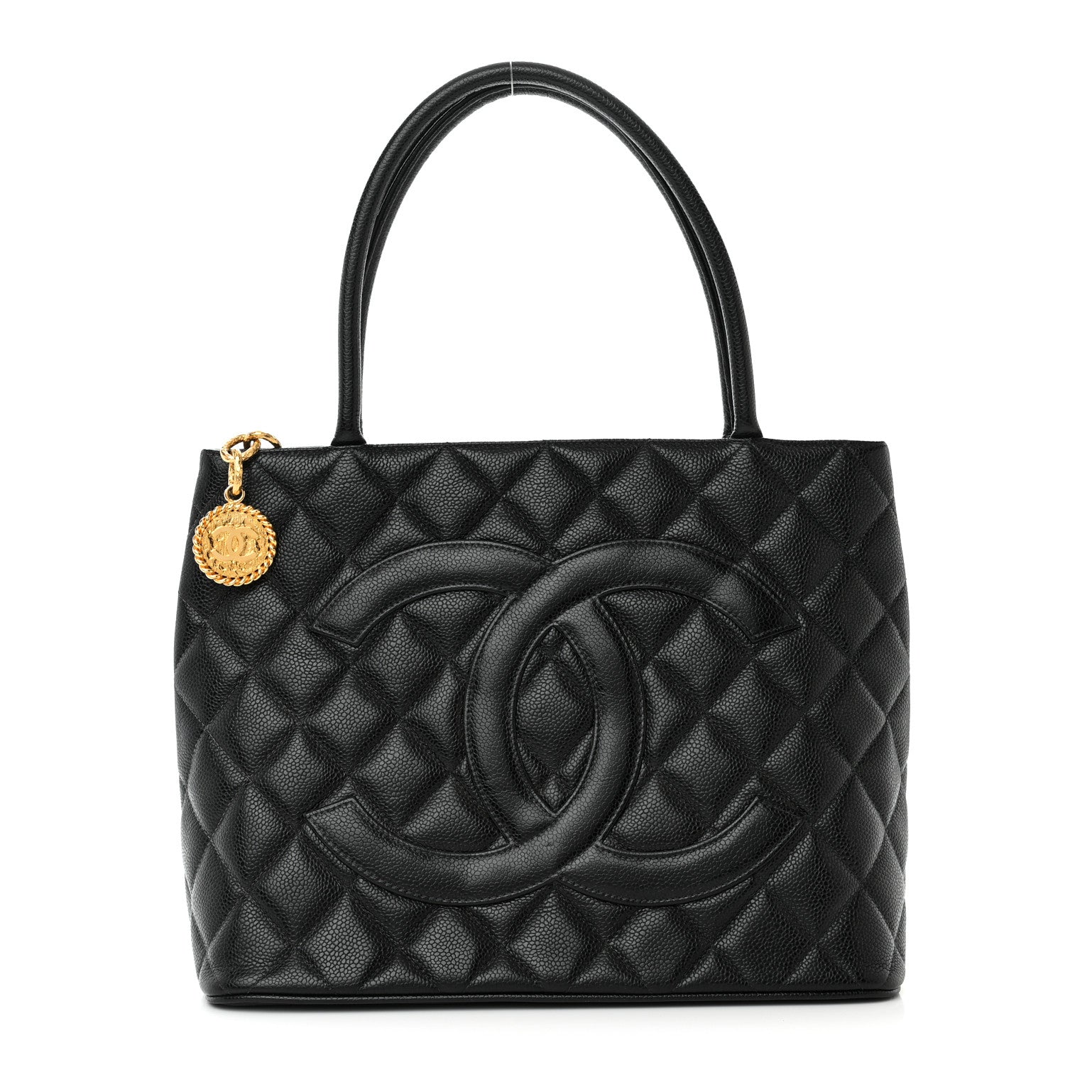 Chanel Caviar Quilted Medallion Tote Black 1 of 10