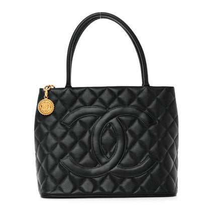 Chanel Caviar Quilted Medallion Tote Black 1 of 10