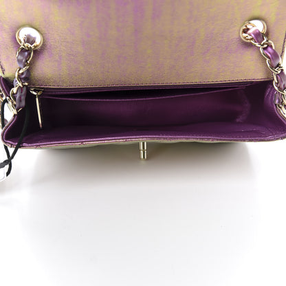 Chanel Iridescent Lambskin Quilted Mini Rectangular Flap Purple 5 of 10