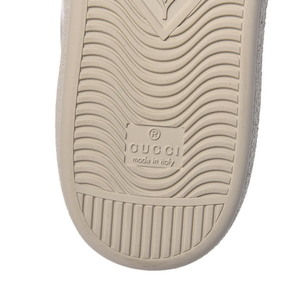 Gucci Calfskin Web Floral Embroidered Mens Ace Sneakers 11 Off White 6 of 8