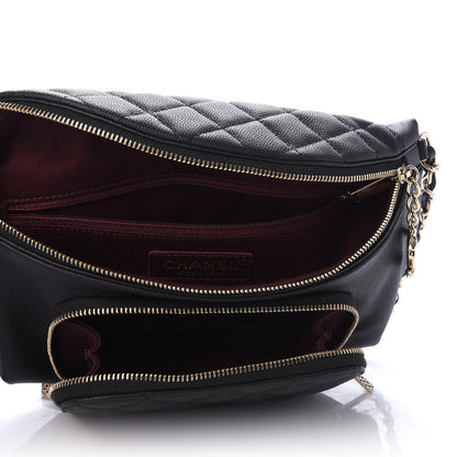 Chanel Caviar Quilted Business Affinity Waist Belt Bag Black 4 of 9