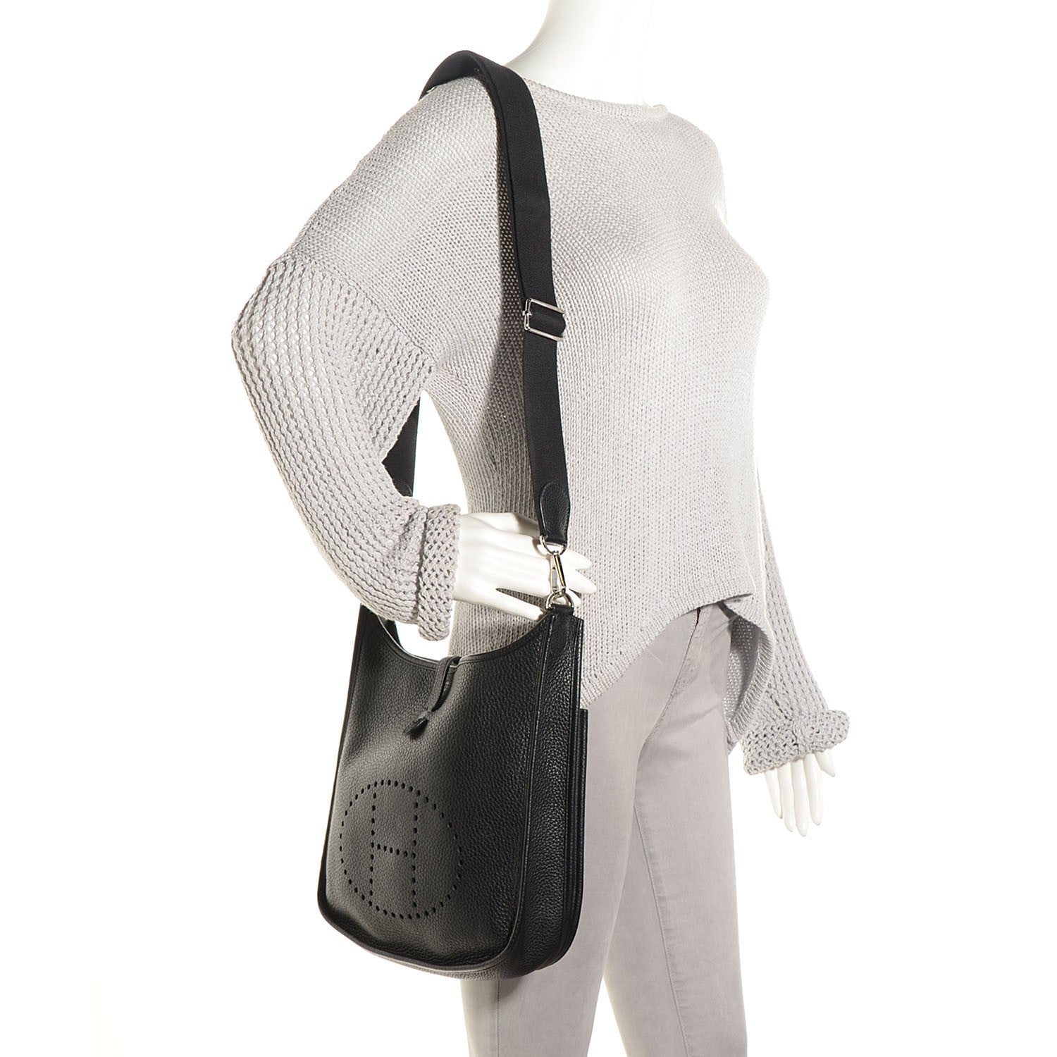 Hermes Taurillon Clemence Evelyne III PM Black 2 of 16