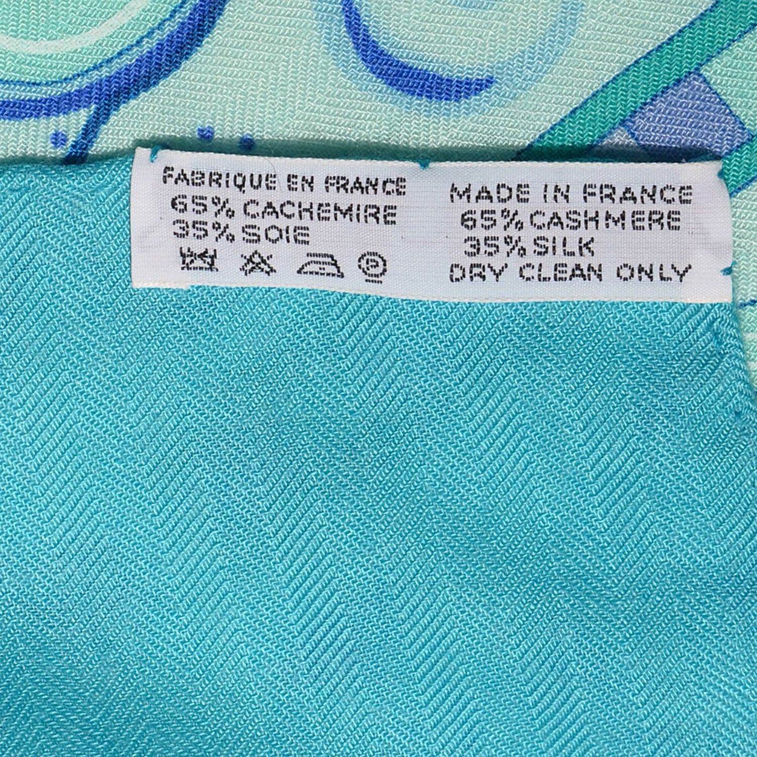 Hermes Cashmere Silk Forces de La Vie Shawl 140 7 of 7