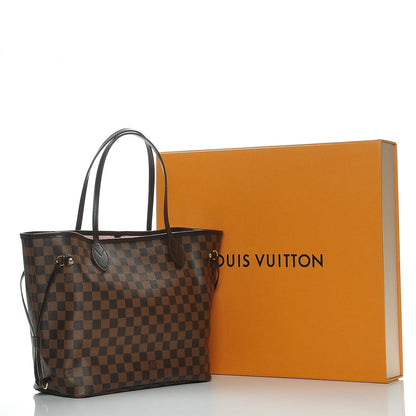 Louis Vuitton Damier Ebene Neo Neverfull MM Rose Ballerine 9 of 9