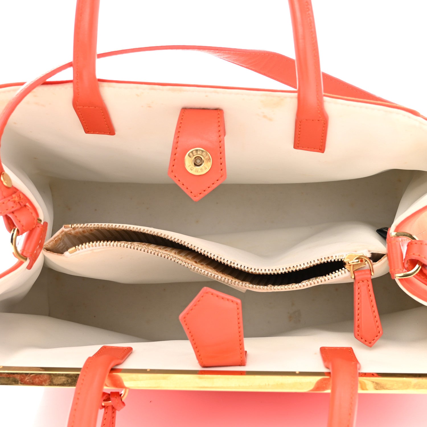 Fendi Vitello Elite Lycra Regular 2Jours Tote Tulipano 5 of 13