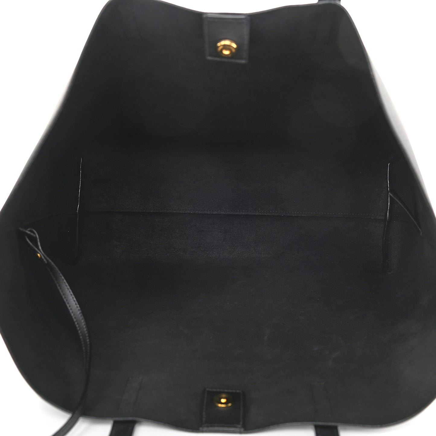 Calfskin Large Shopping Tote Black