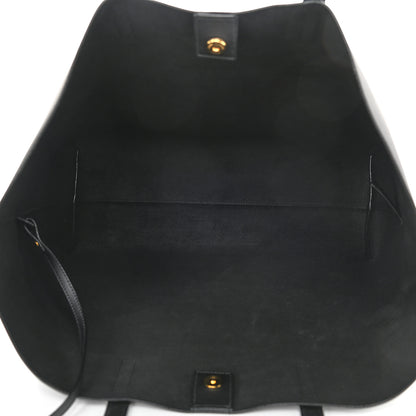 Saint Laurent Calfskin Large Shopping Tote Black 6 of 9