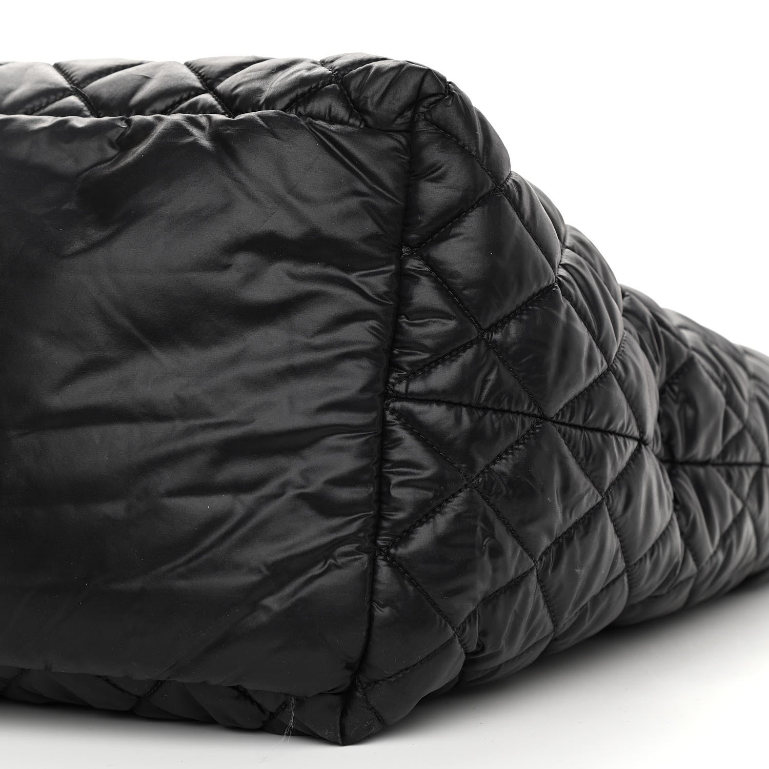 Chanel Nylon Quilted Large Coco Cocoon Tote Black 10 of 11