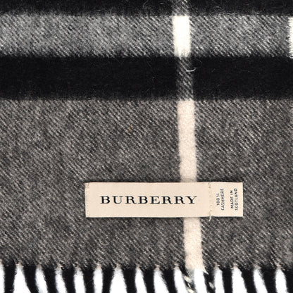 Burberry Cashmere Giant Check Fringe Scarf Brown Multicolor 4 of 5