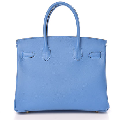 Hermes Epsom Birkin 30 Bleu Paradis 4 of 33