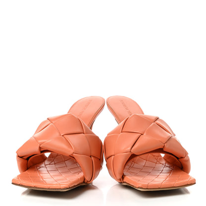 Bottega Veneta Nappa Maxi Intrecciato Lido Mule Sandals 39 Papaya 3 of 14
