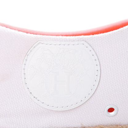 Hermes Cotton Canvas Rosa Sneakers 37 White 12 of 12