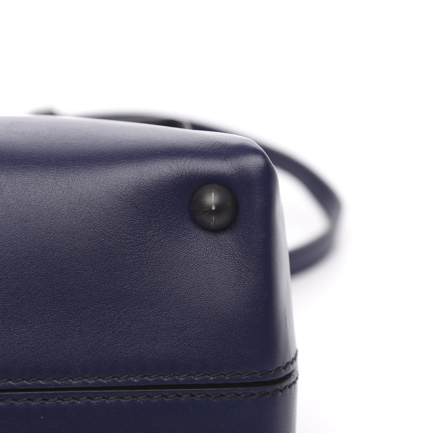 French Calfskin Medium Piazza Bag Atlantic