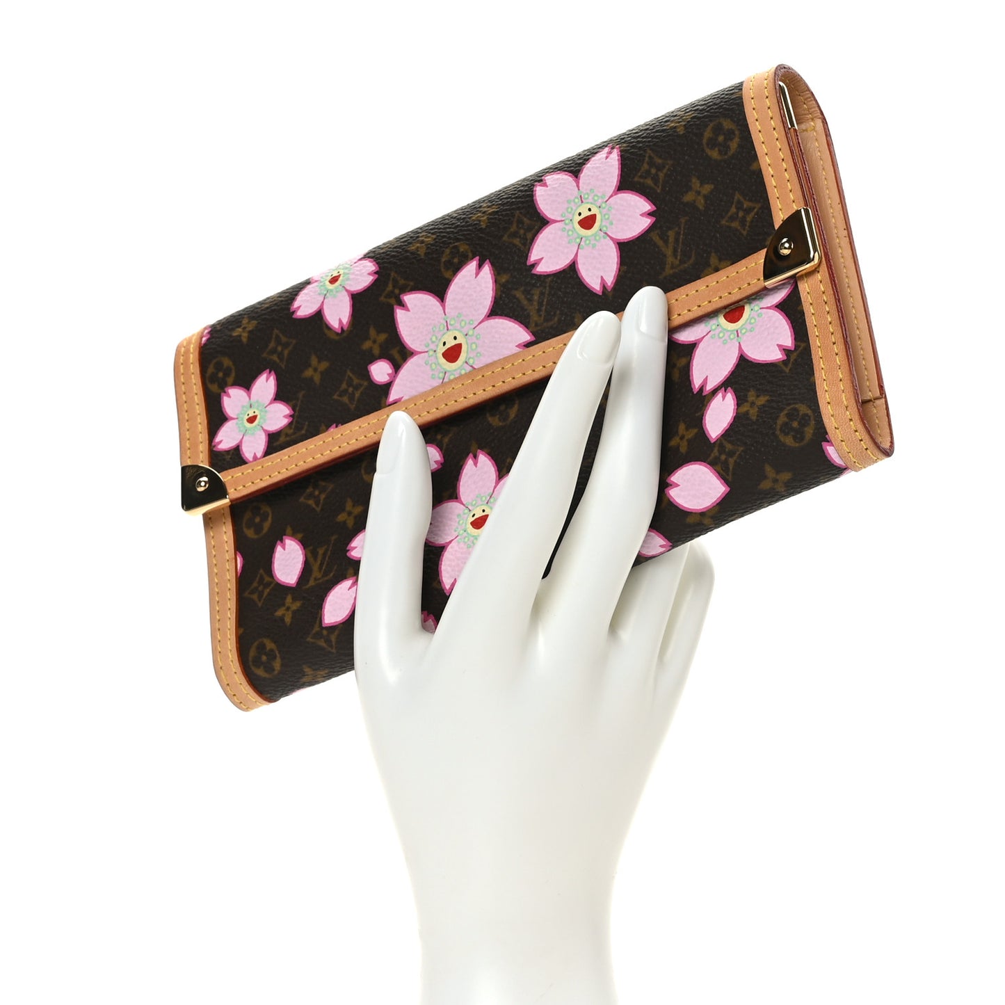 Monogram Cherry Blossom Porte Tresor International Wallet Brown