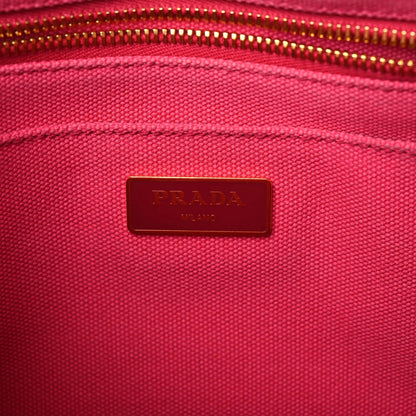Prada Canapa Small Logo Tote Peonia 6 of 22
