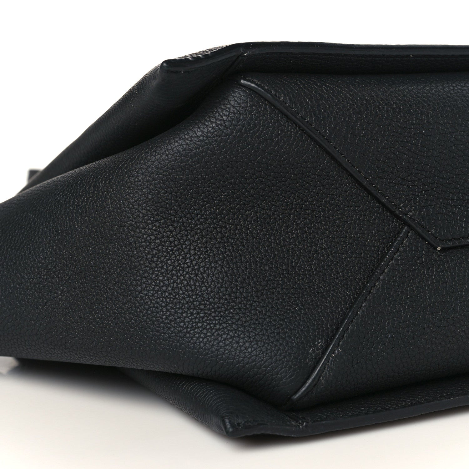 Celine Baby Grained Calfskin Medium Tri-Fold Bag Black 7 of 8