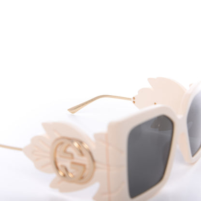 Gucci Acetate Square Frame Wing Sunglasses GG0535S Ivory 5 of 8
