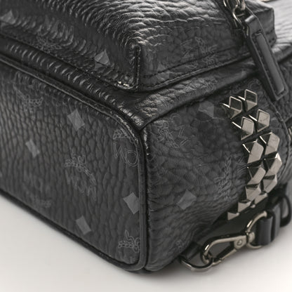 MCM Visetos Side Stud X-Mini Stark Bebe Boo Backpack Black 8 of 8