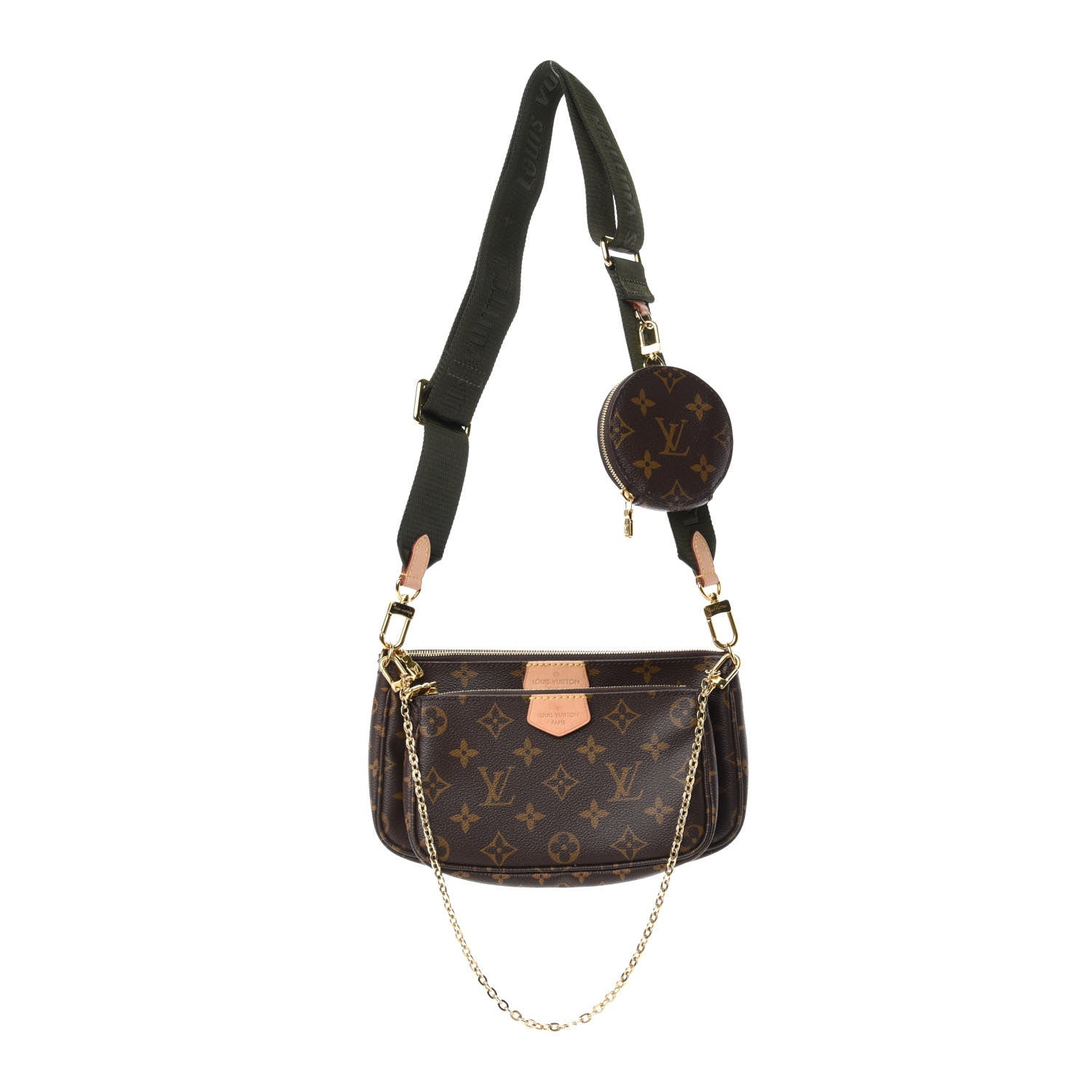Louis Vuitton Monogram Multi Pochette Accessories Kaki 1 of 13