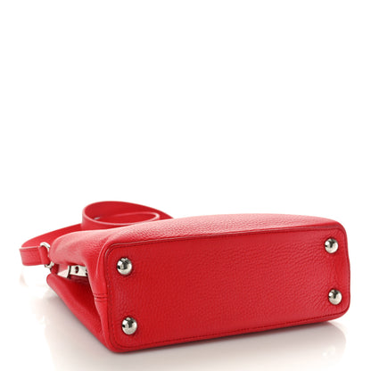 Louis Vuitton Taurillon Capucines BB Rubis 4 of 9