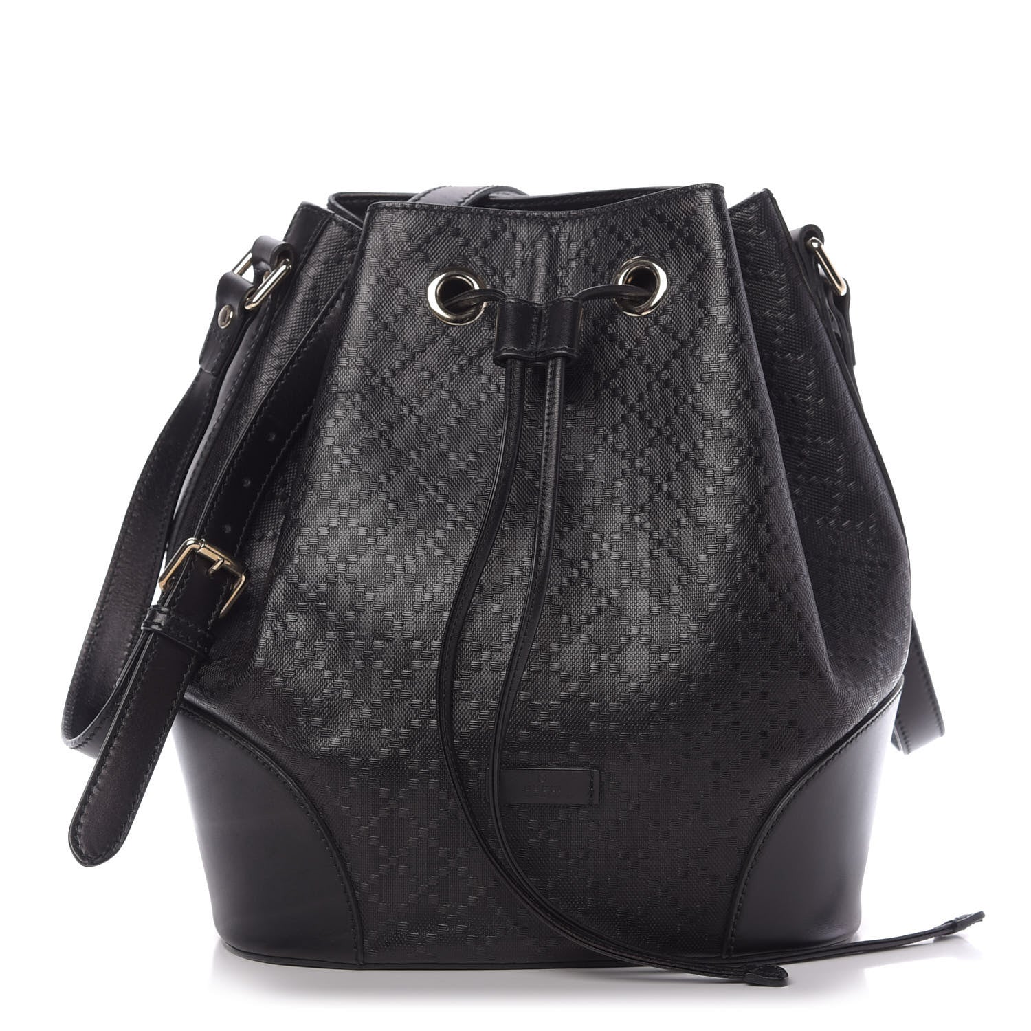 Gucci Bright Diamante Medium Bucket Bag Black 1 of 10