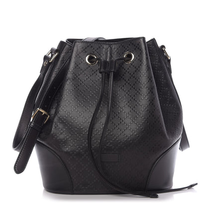 Gucci Bright Diamante Medium Bucket Bag Black 1 of 10