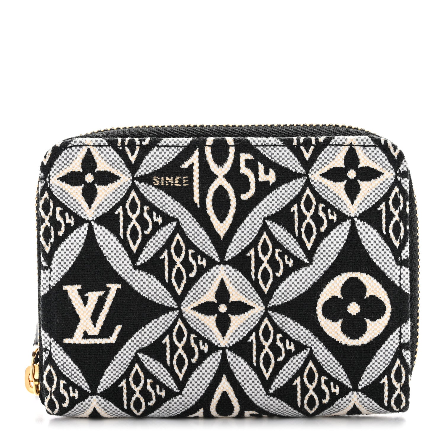 Louis Vuitton Jacquard Since 1854 Zippy Coin Purse Grey 1 of 7